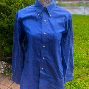 Brooks Brothers Milano Fit Dress Shirt Blue Medium